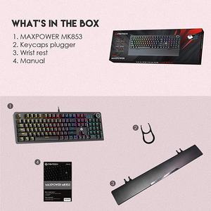 Fantech Maxpower MK853 V2 Wired RGB Mechanical Gaming Keyboard - Blue Switch   for sale in Egypt from Games2Egypt