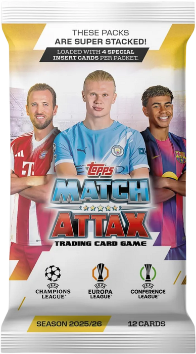 Topps UEFA Champions League 2025/2026 – Single Pack (12 Cards)  for sale in Egypt from Games2Egypt