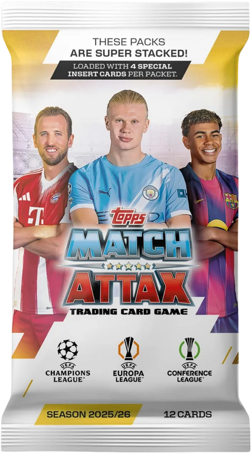 Topps UEFA Champions League 2025/2026 – Single Pack (12 Cards)