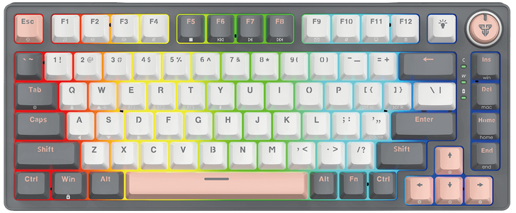فانتك ATOM PRO83 MK913 ساترن – رمادي (سويتش أزرق)