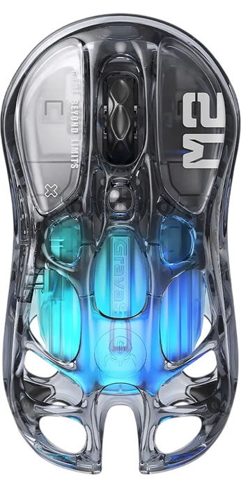 GravaStar  Mercury M2 Wireless Gaming Mouse - Transparent Black  for sale in Egypt from Games2Egypt