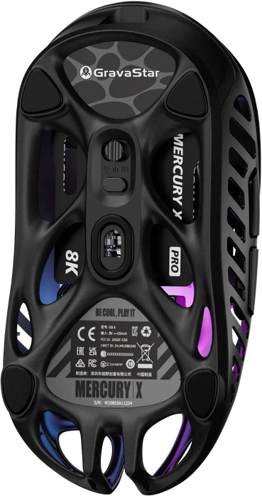 GravaStar  Mercury X Wireless Gaming Mouse - Galaxy Black  for sale in Egypt from Games2Egypt