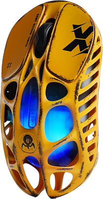 GravaStar Mercury X Wireless Gaming Mouse Special Edition - Battle-Worn Yellow