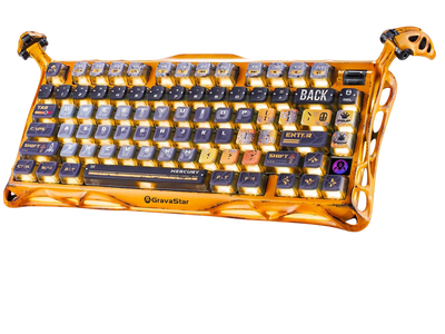 GravaStar Mercury K1 Pro 75% Wireless Mechanical Gaming Keyboard Special Edition - Battle-Worn Yellow -  for sale in Egypt from Games2Egypt