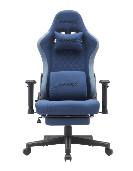 Gamax BS-7970 Gaming Chair with Foot Rest -  Dark Blue  for sale in Egypt from Games2Egypt