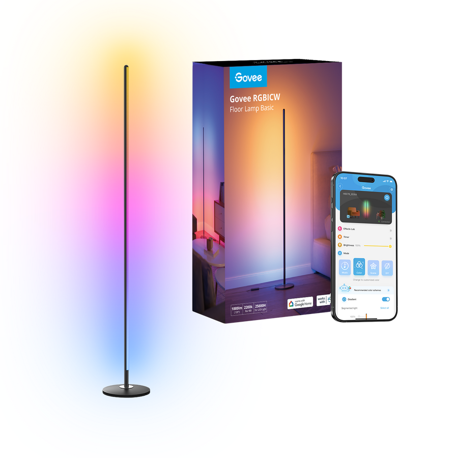 جوفـي H8076B مصباح أرضي ذكي RGBICW – إضاءة محيطية LED