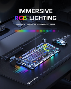 GravaStar Mercury K1 Pro 75% Wireless Mechanical Gaming Keyboard - Interstellar Silver  for sale in Egypt from Games2Egypt
