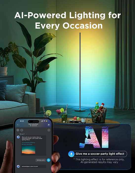 Govee H8076B RGBICW Smart Corner Floor Lamp   for sale in Egypt from Games2Egypt