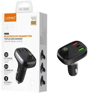 Ldnio C704Q Bluetooth FM Transmitter Fast Car Charger PD QC 4 -  for sale in Egypt from Games2Egypt