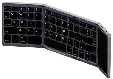 Recci RCS-K01 Triple Folding Touch Bluetooth Keyboard -  for sale in Egypt from Games2Egypt