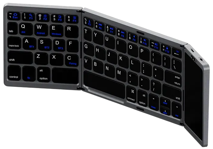 Recci RCS-K01 Triple Folding Touch Bluetooth Keyboard  for sale in Egypt from Games2Egypt