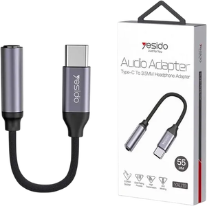 Yesido YAU19 USB-C to 3.5mm Female Headphone Jack Adapter -  for sale in Egypt from Games2Egypt