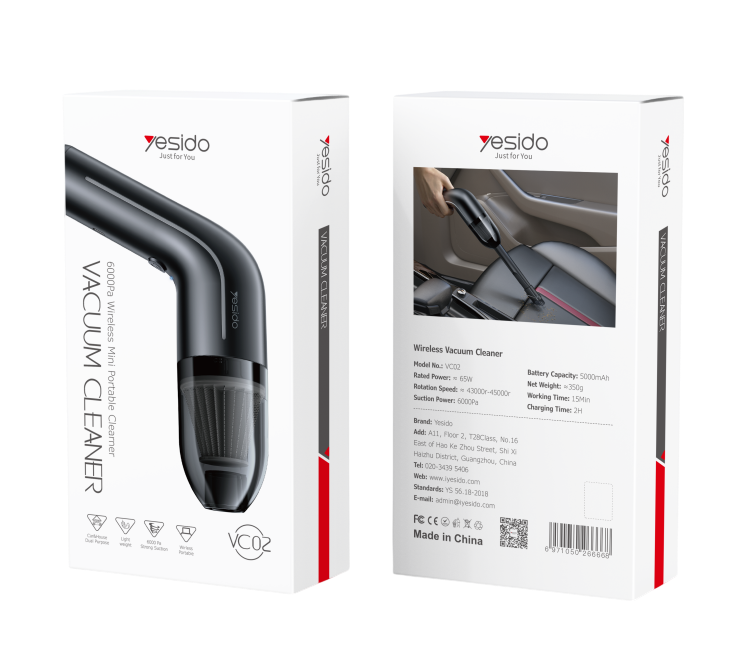 Yesido VC02 Handheld Auto Vacuum Cleaner  for sale in Egypt from Games2Egypt