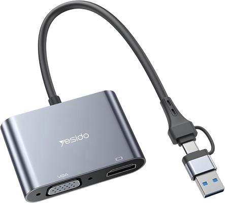 Yesido HM15 USB/TC to HDMI or VGA Laptop Screen Splitter