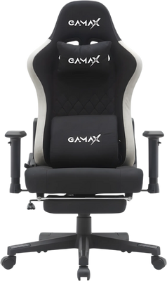 Gamax BS-7970 Gaming Chair with Foot Rest - Black
