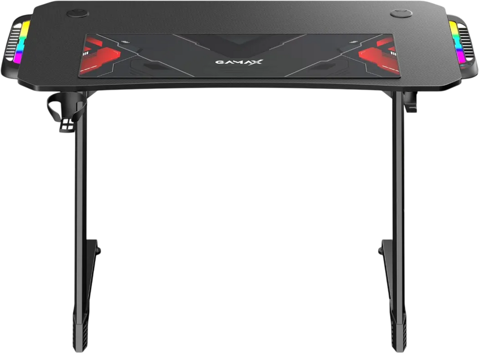 Gamax TD-03 Carbon Fiber Gaming Table 100x60x75cm with RGB Light & MousePad - Black  for sale in Egypt from Games2Egypt