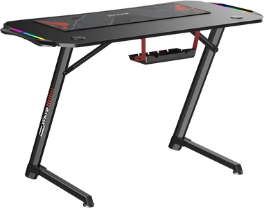 Gamax TD-03 Carbon Fiber Gaming Table 100x60x75cm with RGB Light & MousePad - Black  for sale in Egypt from Games2Egypt