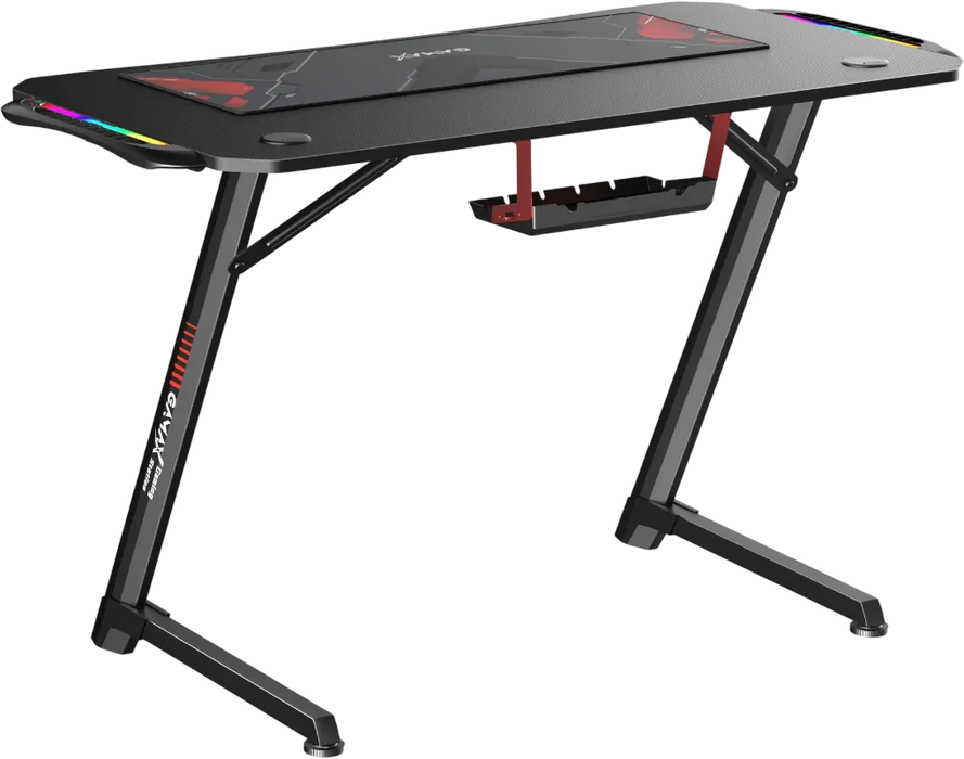 Gamax TD-03 Carbon Fiber Gaming Table 100x60x75cm with RGB Light & MousePad - Black  for sale in Egypt from Games2Egypt
