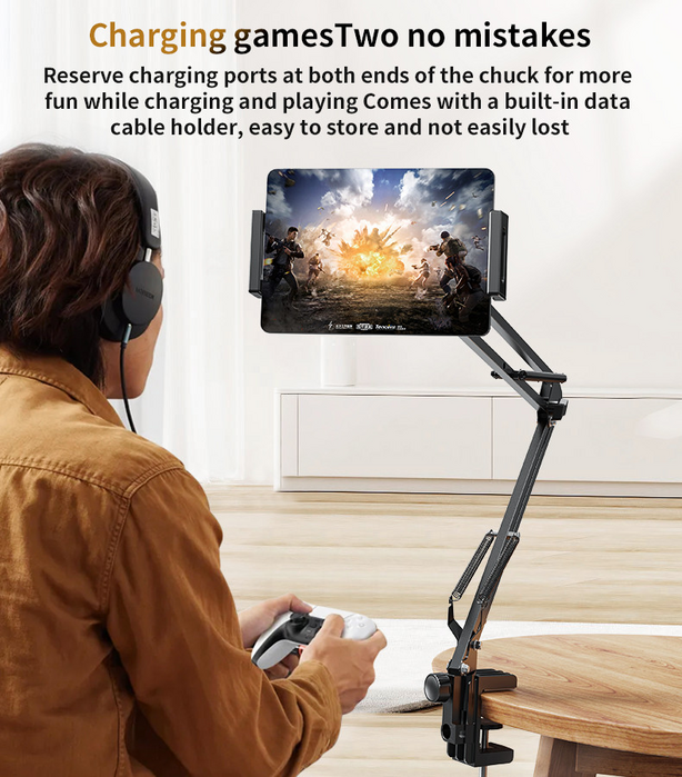 Yesido C296 Multi-Directional Adjustable Folding Metal Desktop Holder 360°Free  for sale in Egypt from Games2Egypt