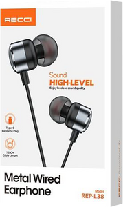 Recci REP-L38 Type-C Wired Earphone - 1.2M  for sale in Egypt from Games2Egypt