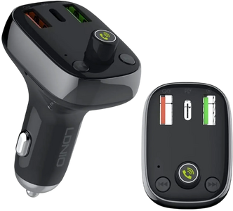 Ldnio C704Q Bluetooth FM Transmitter Fast Car Charger PD QC 4  for sale in Egypt from Games2Egypt