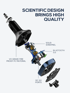 Ldnio C704Q Bluetooth FM Transmitter Fast Car Charger PD QC 4  for sale in Egypt from Games2Egypt