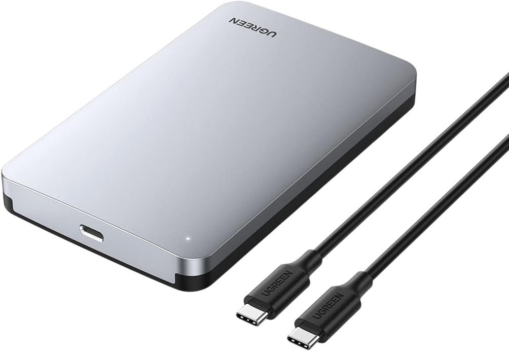 UGREEN USB-C 3.1 Gen2 2.5 Inch Hard Drive Enclosure With USB-C Cable  for sale in Egypt from Games2Egypt
