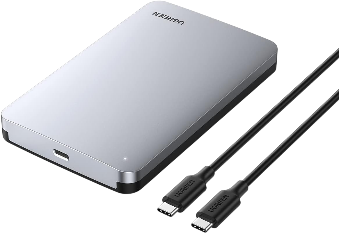UGREEN USB-C 3.1 Gen2 2.5 Inch Hard Drive Enclosure With USB-C Cable
