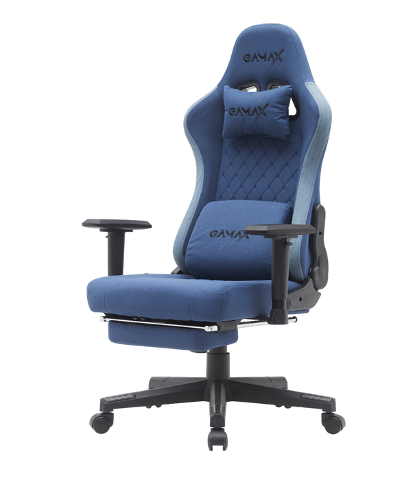 Gamax BS-7970 Gaming Chair with Foot Rest -  Dark Blue  for sale in Egypt from Games2Egypt