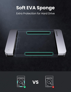 UGREEN USB-C 3.1 Gen2 2.5 Inch Hard Drive Enclosure With USB-C Cable  for sale in Egypt from Games2Egypt