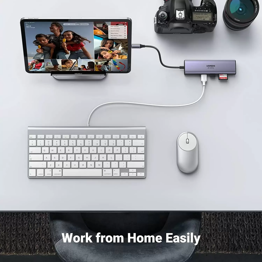يوجرين 60515 هاب USB-C ‏7-في-1 – إتش دي إم آي 4K@60 + PD ‏100W – صورة 5
