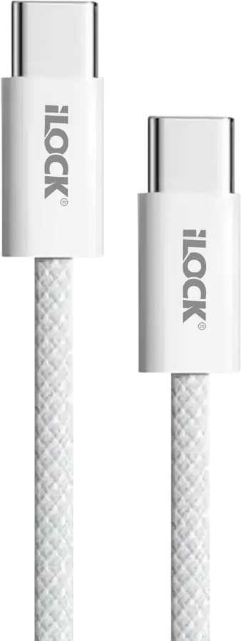 كابل آي لوك USB-C إلى USB-C مضفّر شحن PD 240 واط – 1 متر – صورة 2