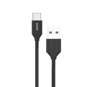 iLOCK Fast Charging & Data USB-A to Type-C Cable - 1M - Black -  for sale in Egypt from Games2Egypt