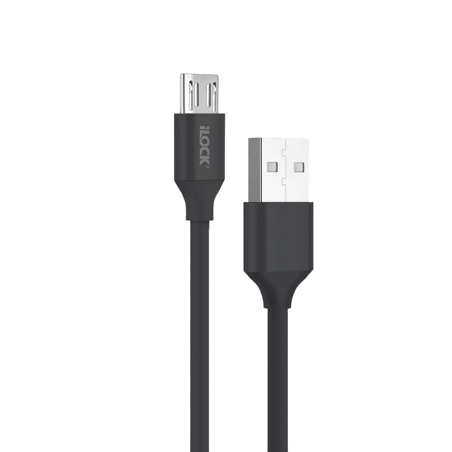 iLOCK Fast Charging & Data USB-A to Micro USB Cable - 1M - Black – image 2