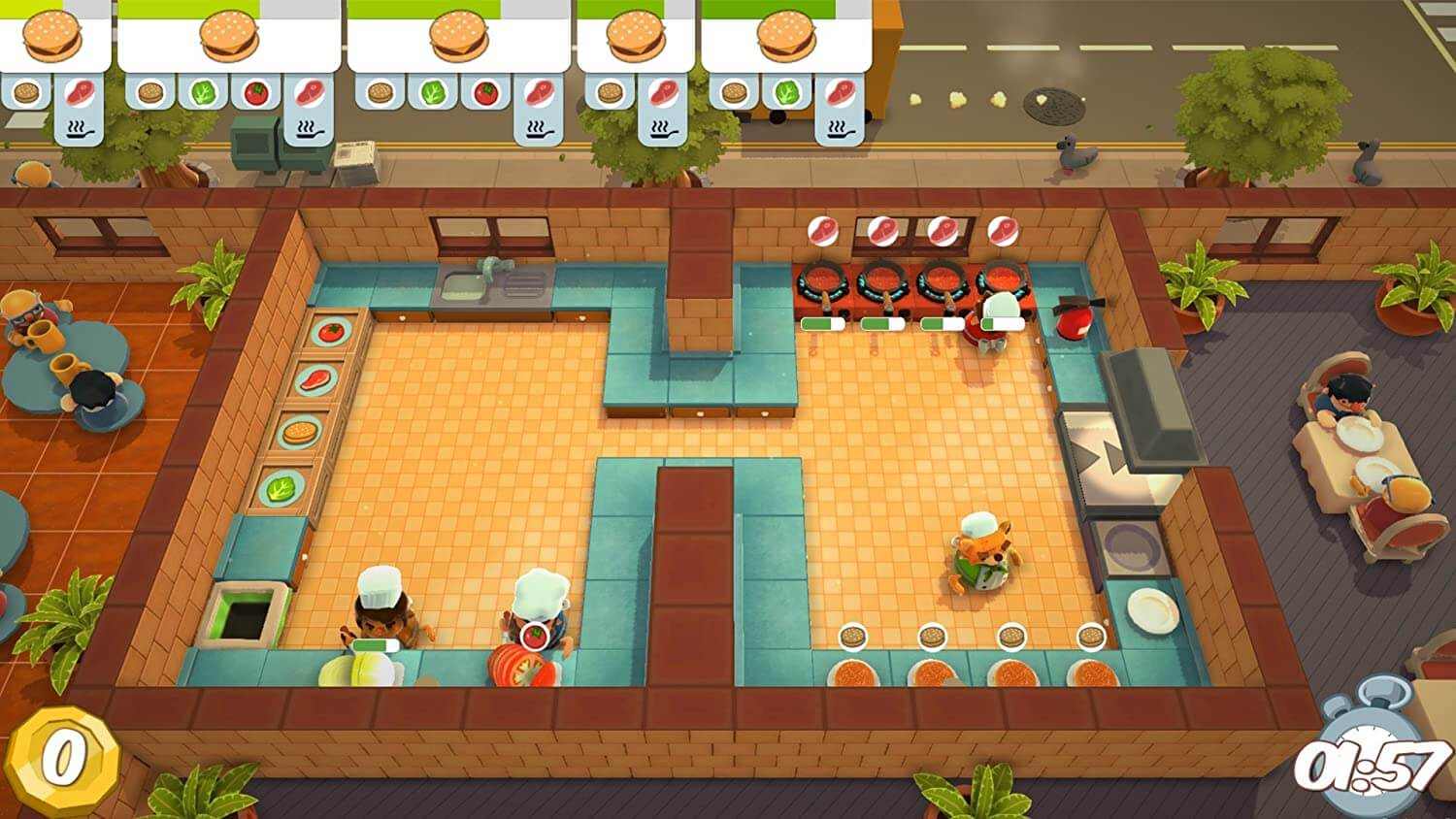 Overcooked! + Overcooked! 2 - Nintendo Switch - Used – image 4