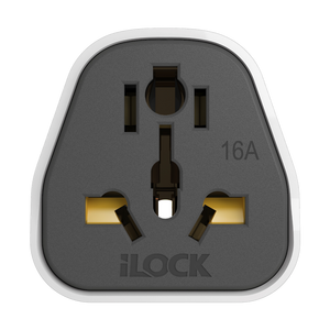 iLOCK Universal Travel Plug Adapter - Gray  for sale in Egypt from Games2Egypt