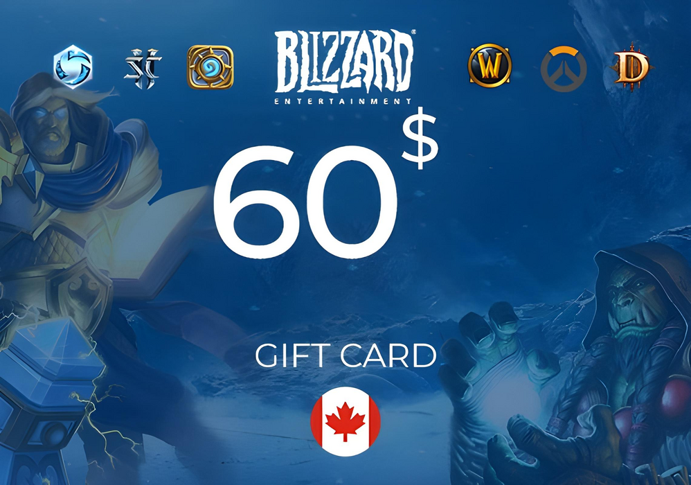  Blizzard gift card $60 CAD  for sale in Egypt from Games2Egypt