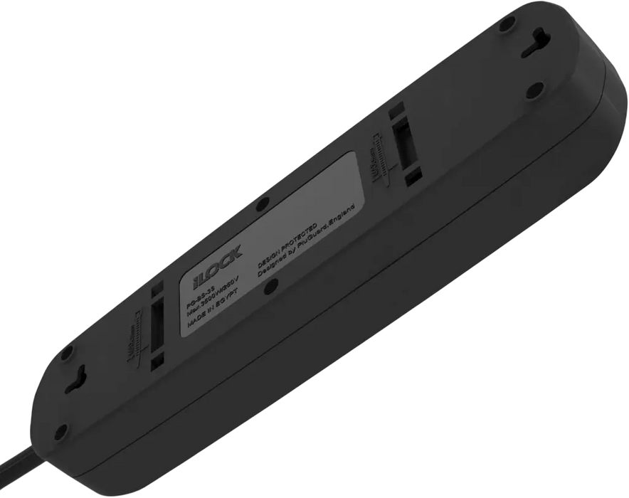 ILOCK Basic Power Strip 5 Outlets without earthing - 1.5M - Black  for sale in Egypt from Games2Egypt
