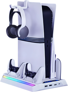 Play X Multifunctional RGB Cooling Stand with Charging Dock For PS5 Pro