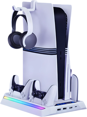 Play X Multifunctional RGB Cooling Stand with Charging Dock For PS5 Pro