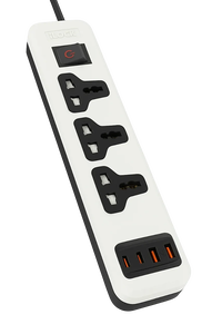 iLOCK Universal Power Strip 3 Outlets & Fast Charging 2-USB-C & 2-USB-A - 2M -  for sale in Egypt from Games2Egypt