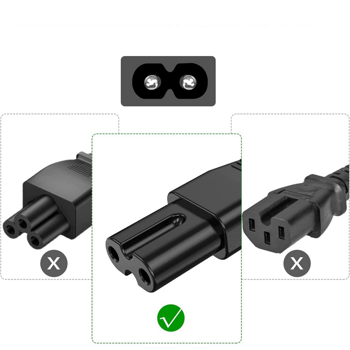iLOCK Radio IEC C7 Power Cable 1.8M - Black  for sale in Egypt from Games2Egypt