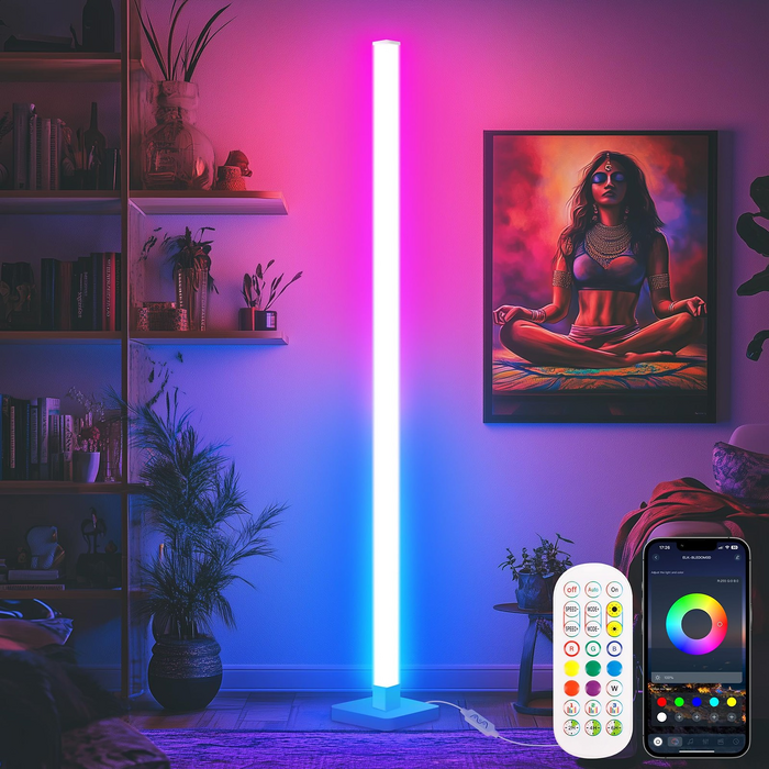 مصباح أرضي RGB بوضع مزامنة الصوت (DIY) مع ريموت  للبيع في مصر من خلال Games2Egypt