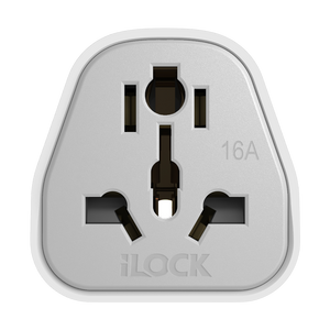 iLOCK Universal Travel Plug Adapter - White  for sale in Egypt from Games2Egypt