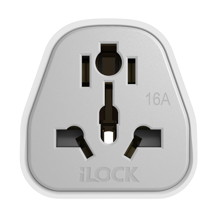 iLOCK Universal Travel Plug Adapter - White  for sale in Egypt from Games2Egypt