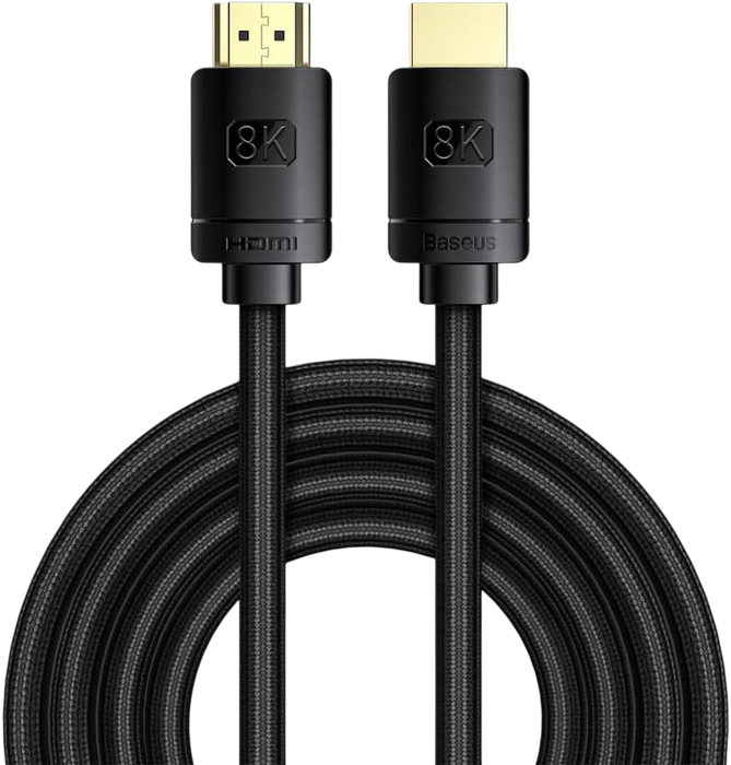 Baseus HDMI 2.1 8K Cable – 3m - Black  for sale in Egypt from Games2Egypt