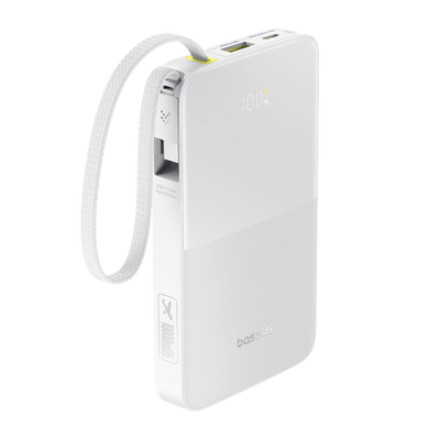 Baseus EnerFill FC51 Bipow2 Pro Power Bank 10000mAh - Moon White