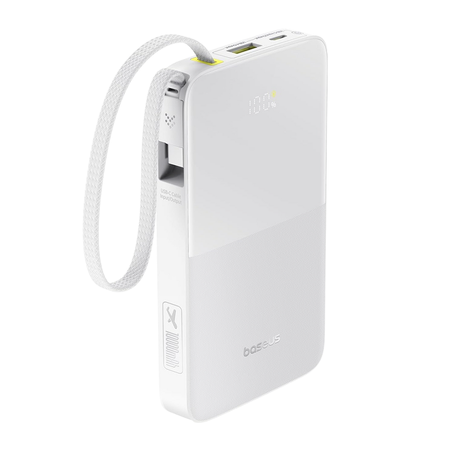 باسيوس EnerFill FC51 Bipow2 Pro باور بانك 10000mAh — أبيض