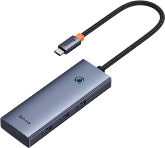 Baseus UltraJoy 5-Port USB-C Hub HDMI 4K@30Hz - Space Grey  for sale in Egypt from Games2Egypt