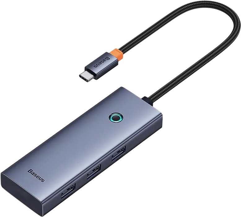 Baseus UltraJoy 5-Port USB-C Hub HDMI 4K@30Hz - Space Grey  for sale in Egypt from Games2Egypt